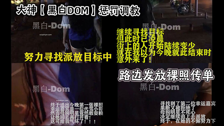 大神【黑白DOM】惩罚调教_路边发放裸照传单