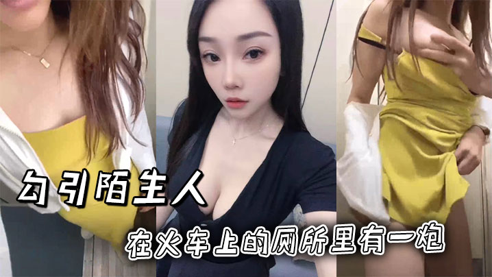 勾引陌生人在火车上的厕所里有一炮